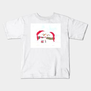 snowmen Kids T-Shirt